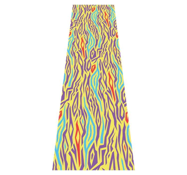 乙烯基厨房地毯复古斑马动物图案冰箱 - TenStickers