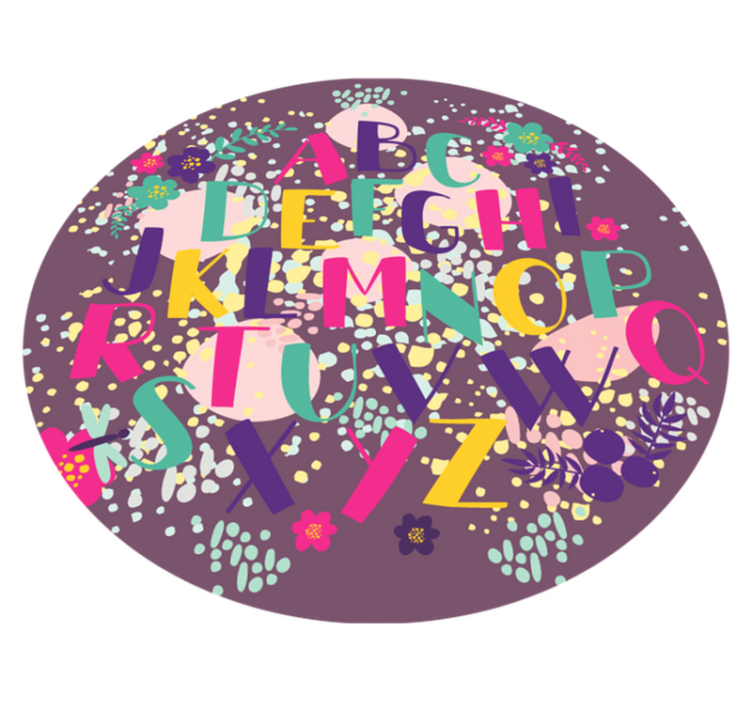 乙烯基字母地毯 字母教育光盘 - TenStickers