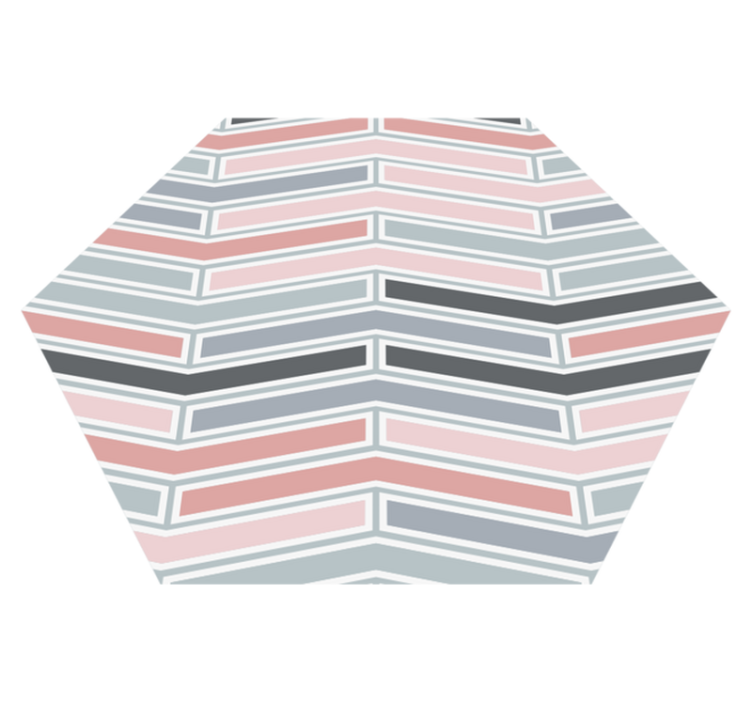 乙烯基地毯几何 几何线性图案 - TenStickers