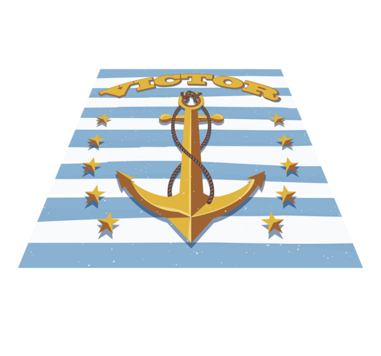 乙烯基地毯名称 航海 可定制 - TenStickers