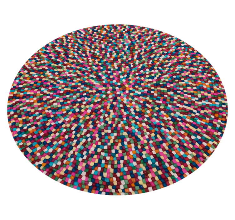 乙烯基地毯几何 彩色马赛克爆裂 - TenStickers