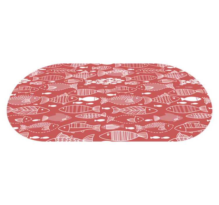 乙烯基地毯动物 鱼图案装饰 - TenStickers