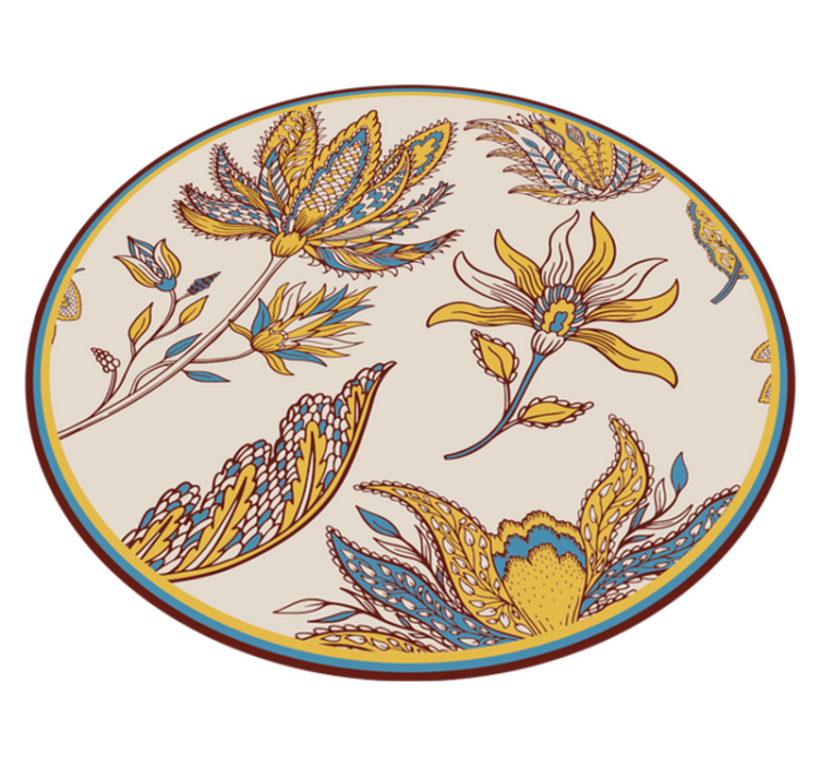 乙烯基花草地毯 华丽的花卉优雅 - TenStickers