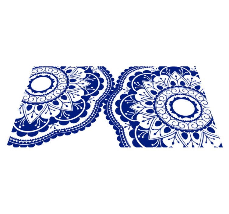 乙烯基地毯海军蓝图案 - TenStickers