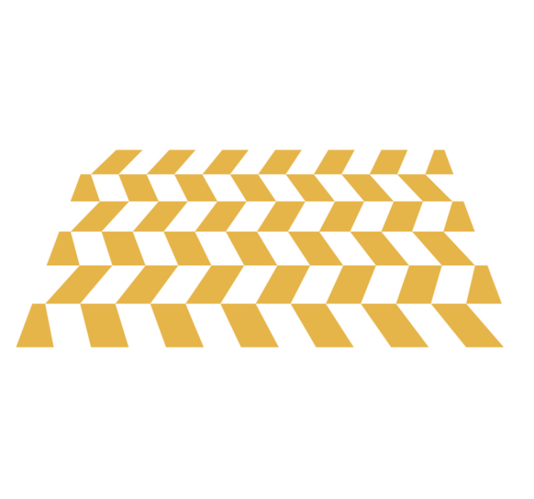 乙烯基地毯条纹 几何人字形 - TenStickers