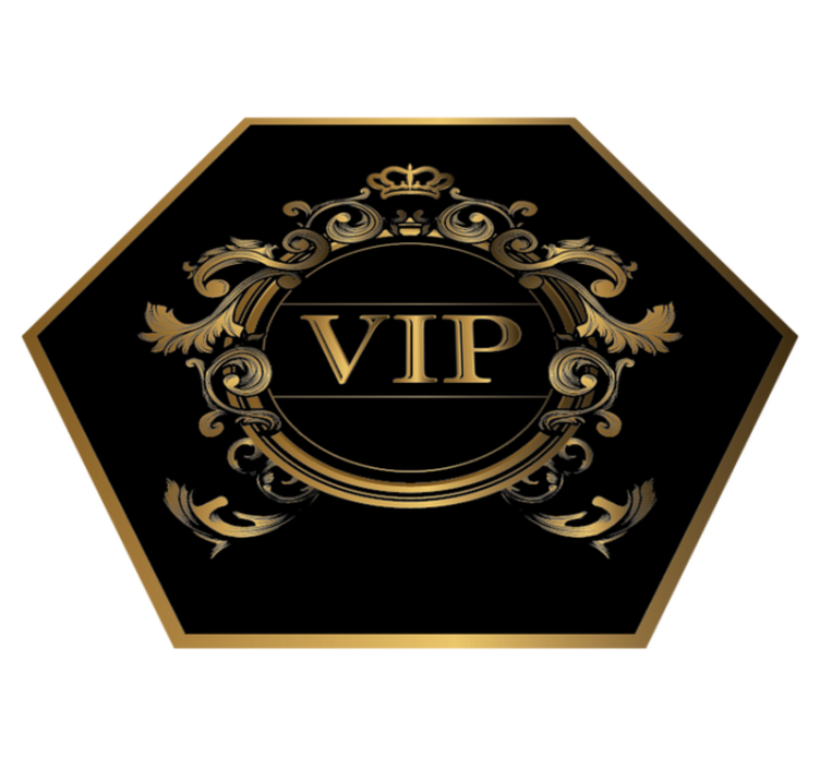 极简主义 优雅的 vip 设计 - TenStickers