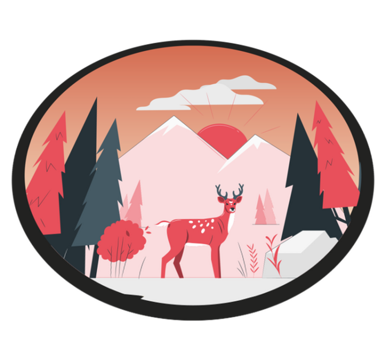 天然乙烯基地毯宁静野外风景 - TenStickers