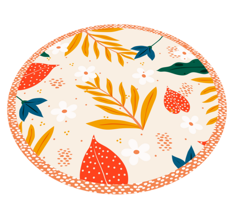 春天的花朵碎花地毯 - TenStickers