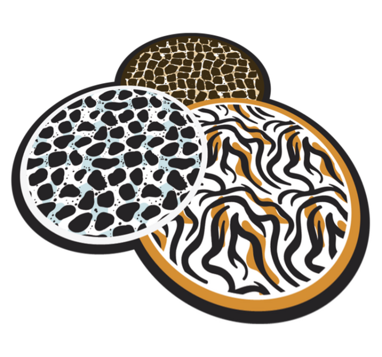 乙烯基地毯动物印花 狩猎主题三重奏 - TenStickers