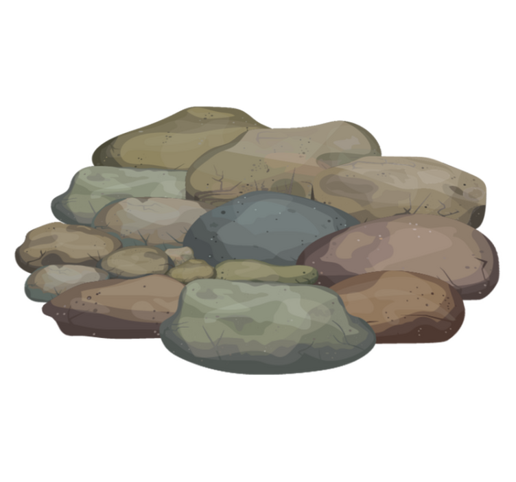 乙烯基地毯质地的不同的石头 - TenStickers