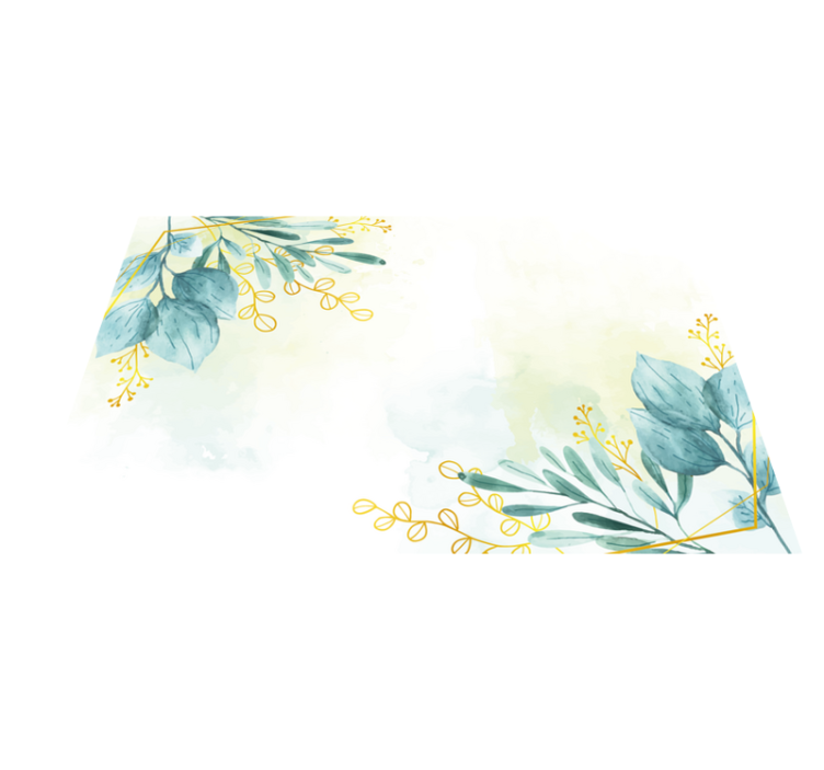 乙烯基花草地毯 植物图案优雅 - TenStickers