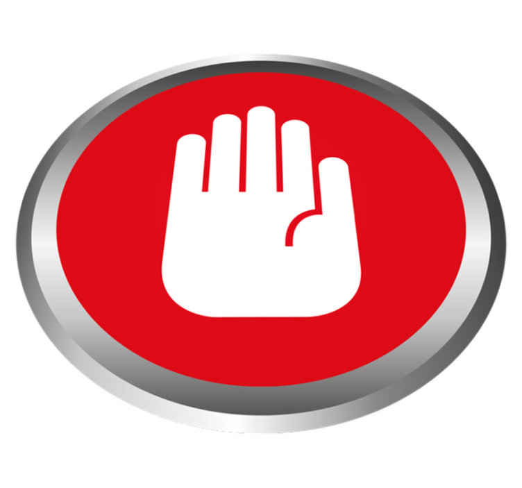 办公室警告定制地毯 - TenStickers