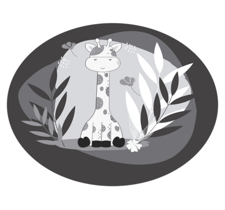 乙烯基地毯托儿所 长颈鹿育儿主题 - TenStickers