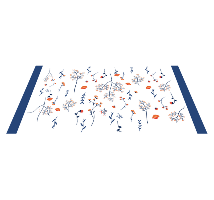 乙烯基花草地毯 植物秋季主题 - TenStickers