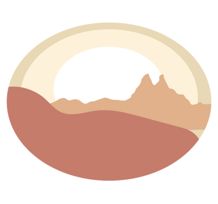 天然乙烯基地毯 极简主义景观 - TenStickers