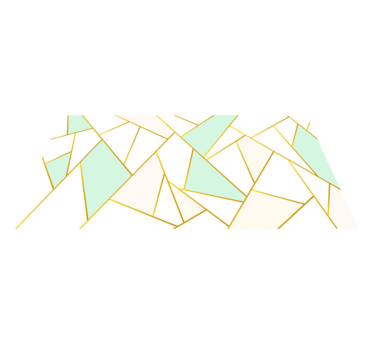 乙烯基地毯几何 棱角分明的粉彩马赛克 - TenStickers