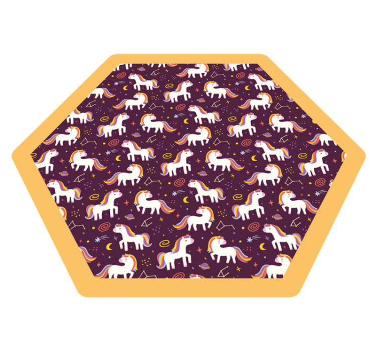 乙烯基地毯 儿童 独角兽游乐区 - TenStickers