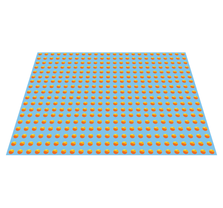 乙烯基地毯木纹 阳光橙子图案 - TenStickers