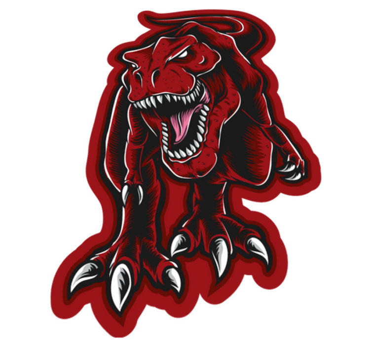 乙烯基地毯动物 凶猛的恐龙 - TenStickers