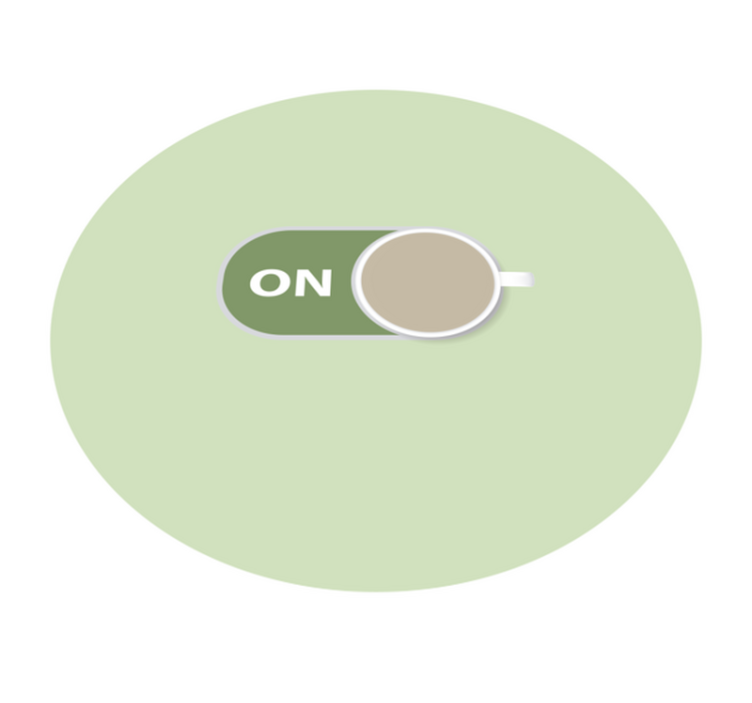 定制地毯上的咖啡早晨电源 - TenStickers