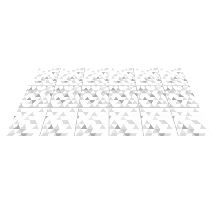 乙烯基地毯几何三角形灰色图案 - TenStickers