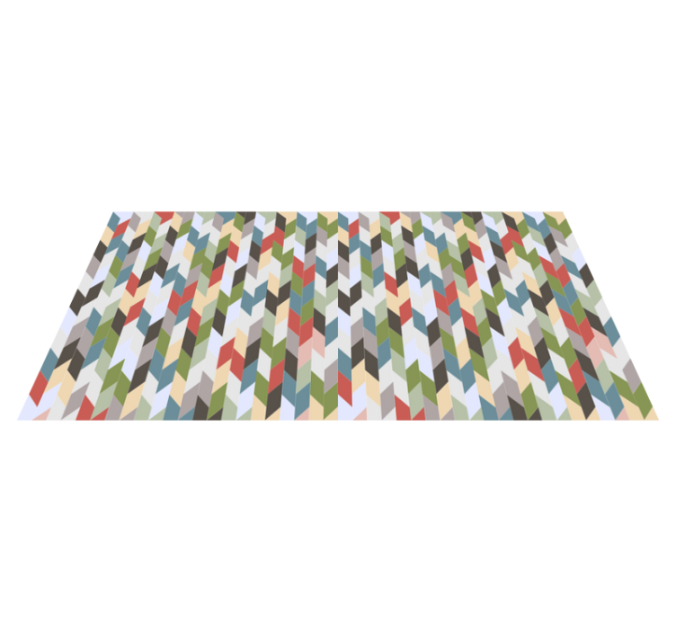 乙烯基地毯几何 人字形光谱 - TenStickers