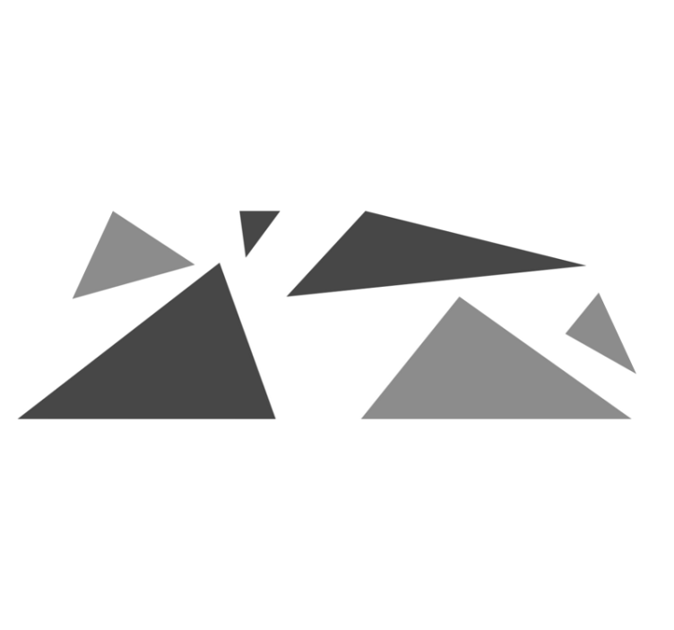 乙烯基地毯几何 几何形状对比 - TenStickers