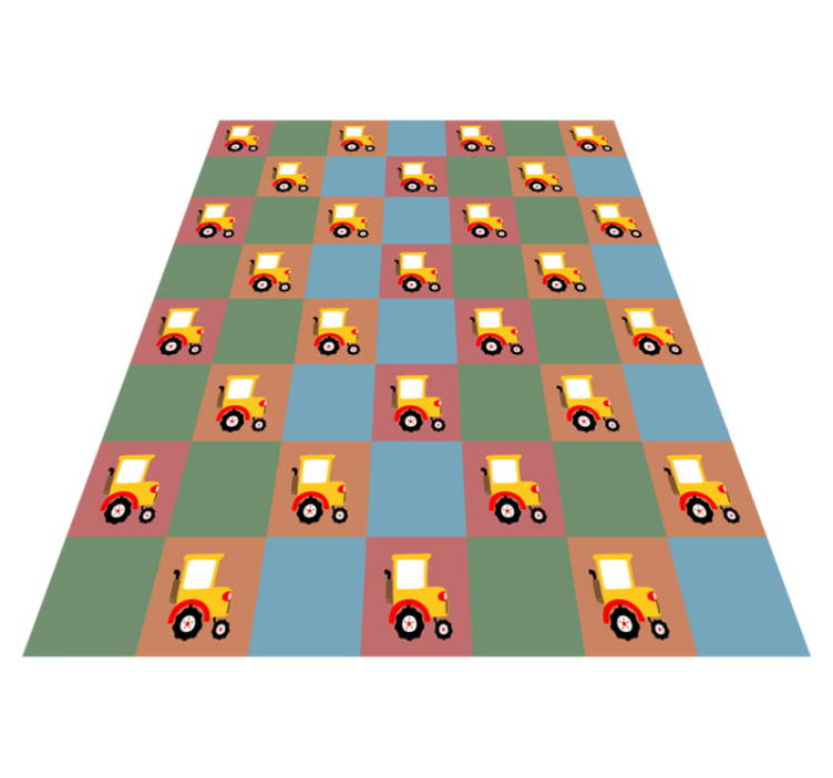 乙烯基地毯 拖拉机图案 - TenStickers