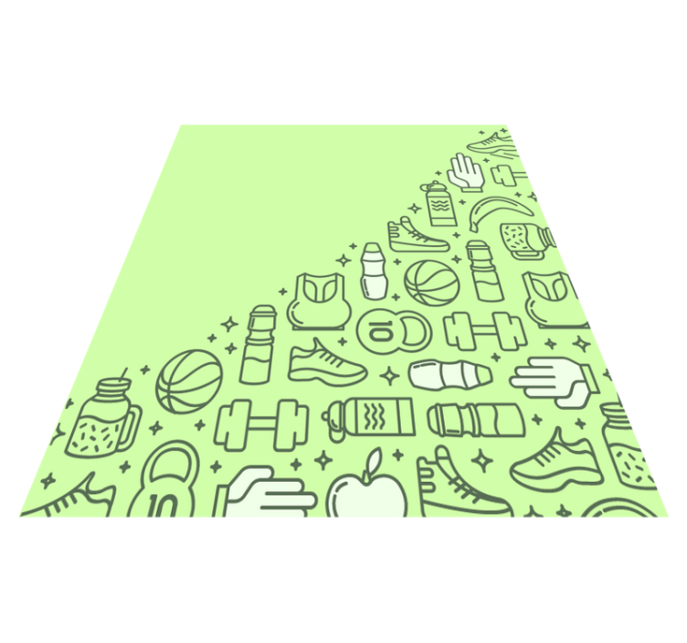 乙烯基地毯 健身用品 - TenStickers