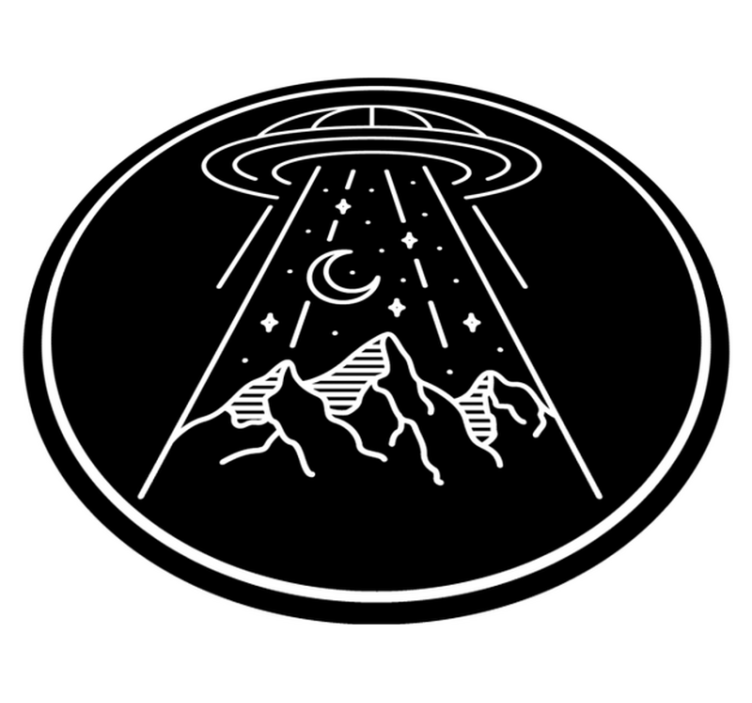 乙烯基地毯 儿童 外星人冒险主题 - TenStickers