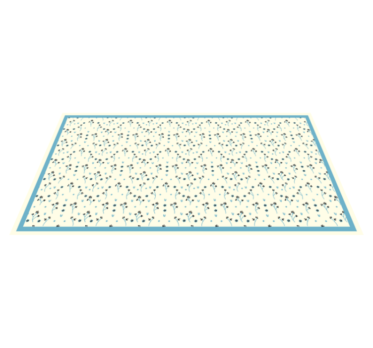 花纹微妙的北欧乙烯基地毯 - TenStickers