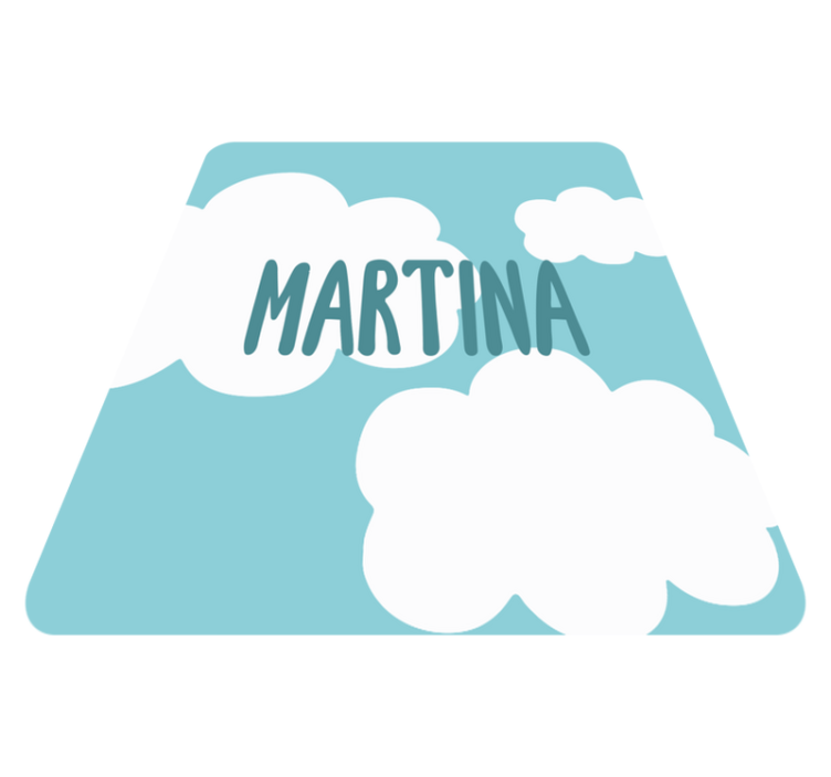 乙烯基地毯经典云朵个性定制 - TenStickers