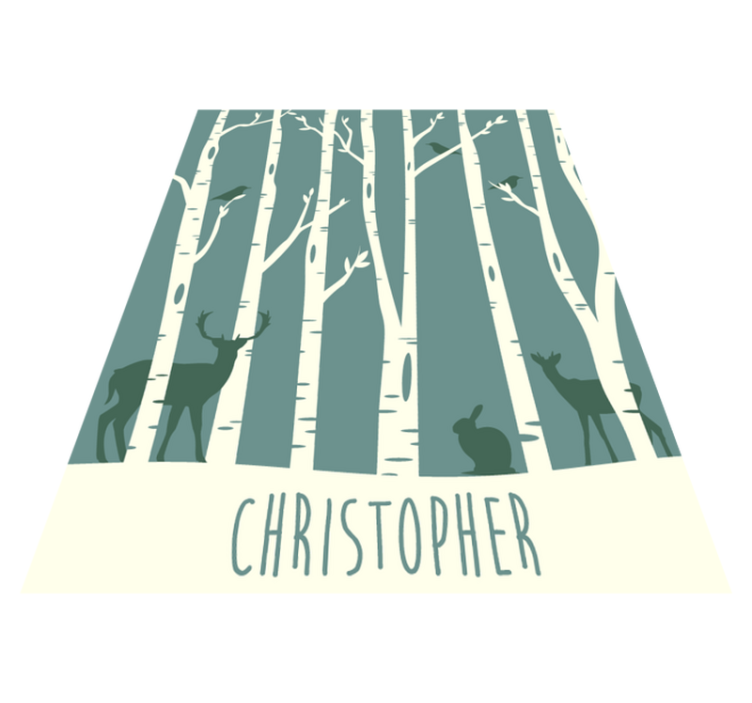 乙烯基地毯名称森林朋友主题 - TenStickers