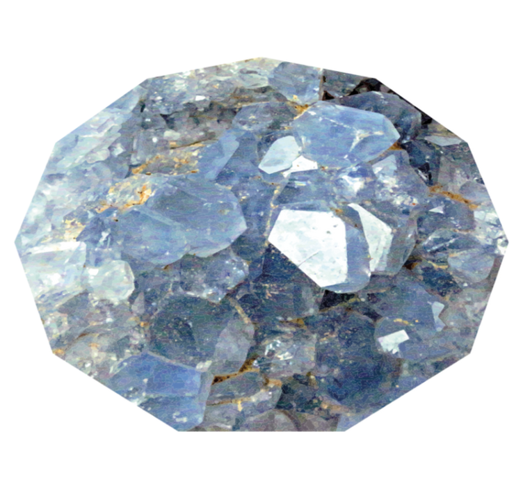 乙烯基地毯采用冰川水晶图案设计 - TenStickers