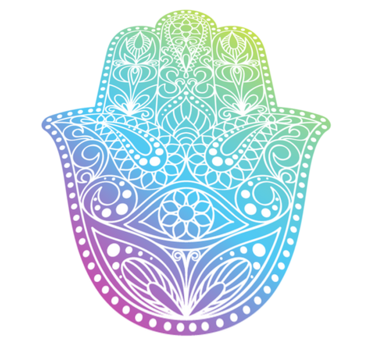 乙烯基地毯与渐变法蒂玛之手 - TenStickers