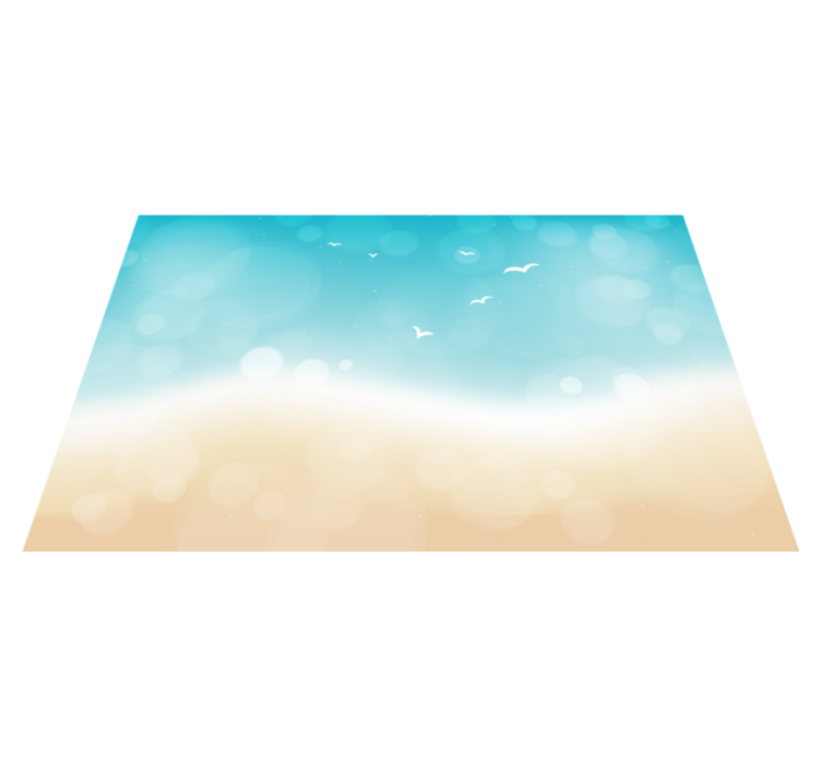 乙烯基地毯客厅海洋微风 - TenStickers