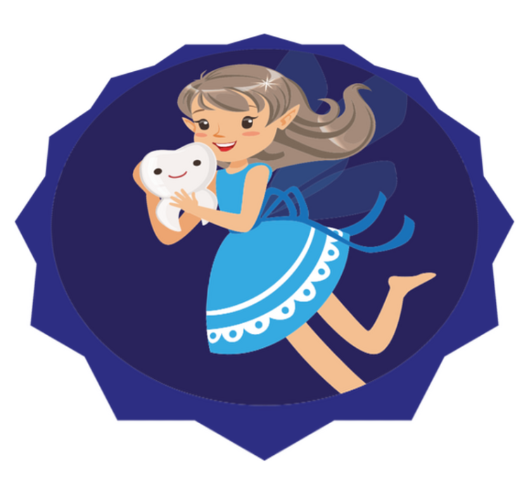 乙烯基地毯 儿童 牙仙冒险之旅 - TenStickers