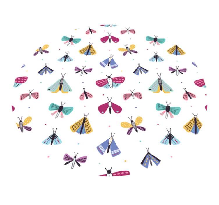 乙烯基地毯托儿所色彩缤纷的昆虫系列 - TenStickers