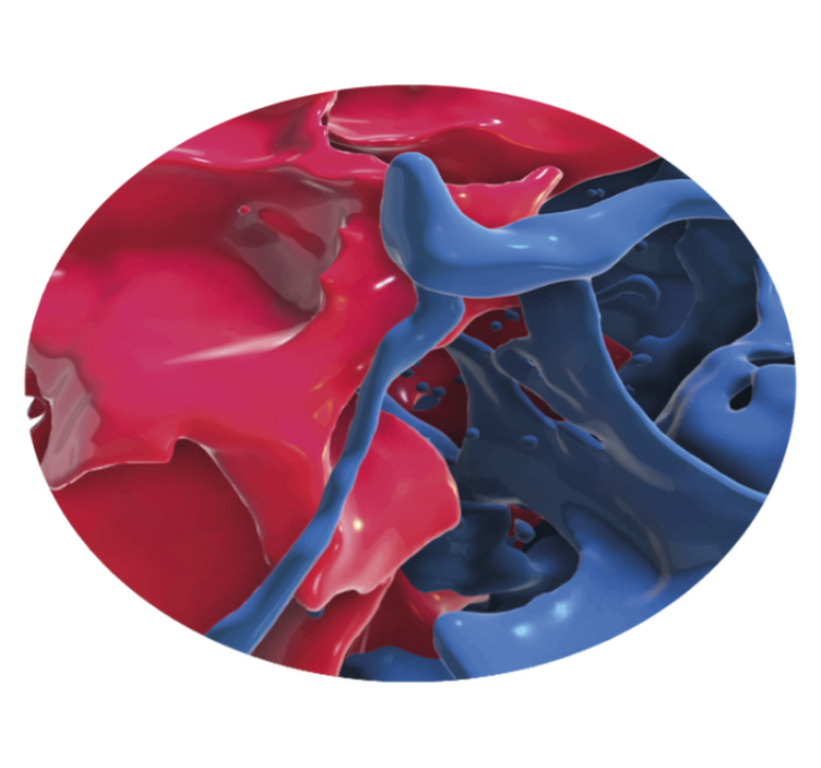 乙烯基地毯抽象色彩流动 - TenStickers