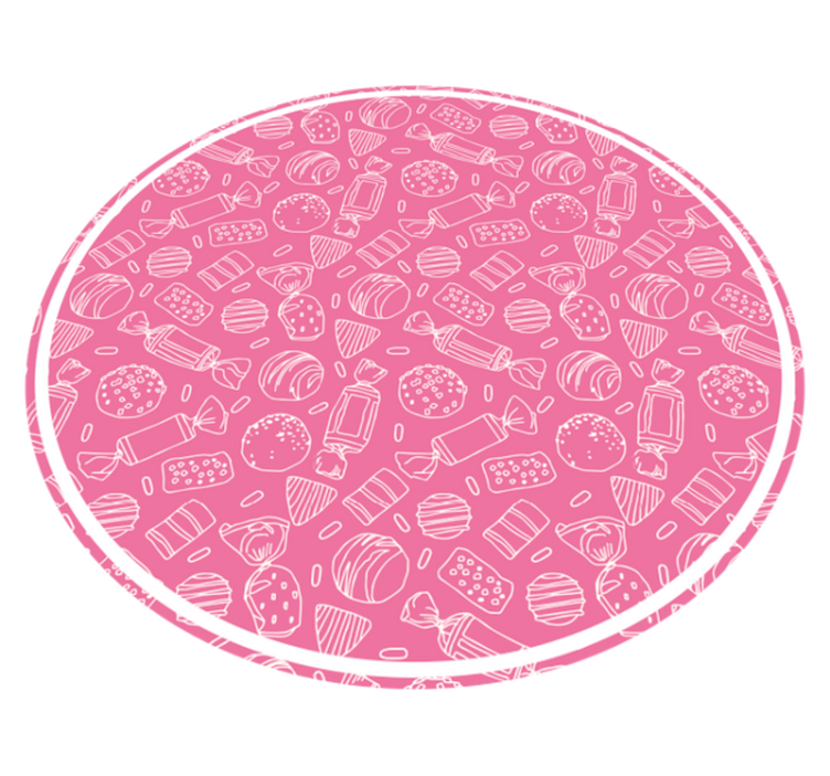 乙烯基地毯卡德尼粉色图案 - TenStickers