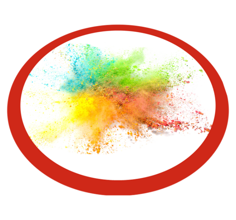 卧室乙烯基地毯绚丽色彩爆发效果 - TenStickers