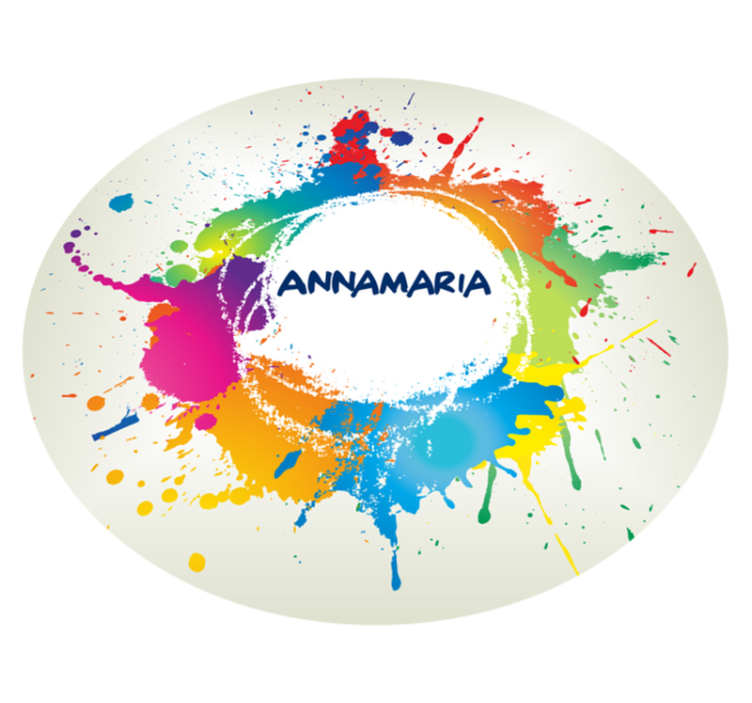 乙烯基地毯 名称的斑点装饰 - TenStickers