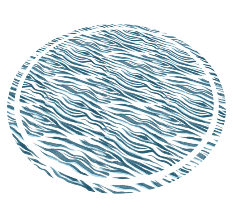 乙烯基地毯动物印花时尚斑马波纹 - TenStickers