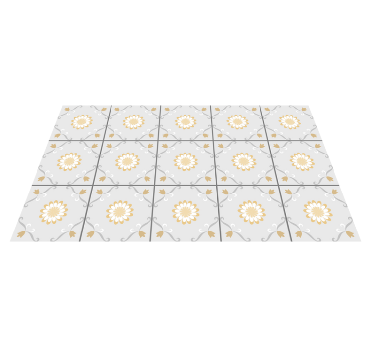 乙烯基地毯优雅植物设计 - TenStickers