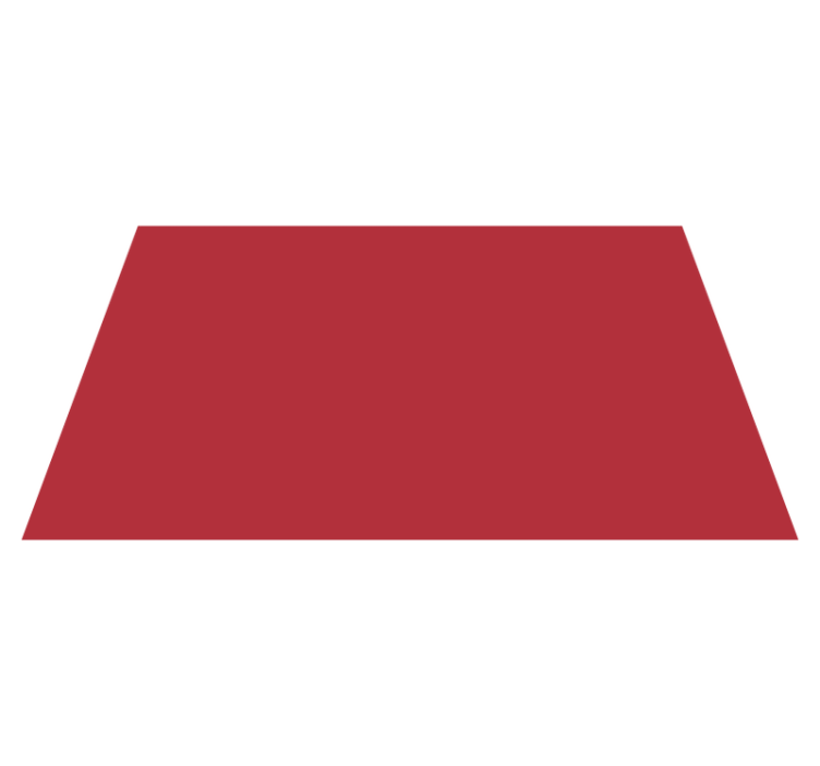 红色矩形现代地毯 - TenStickers