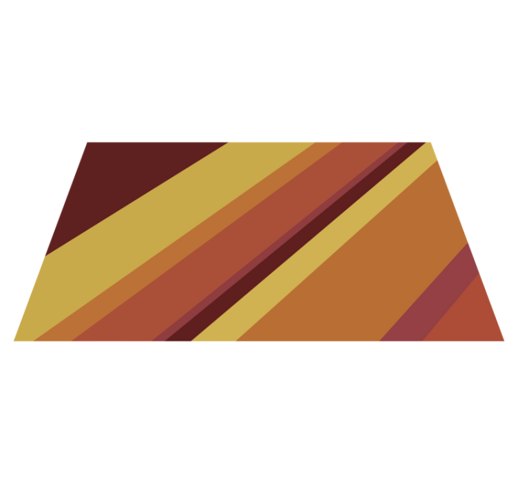 乙烯基复古地毯温暖复古条纹 - TenStickers