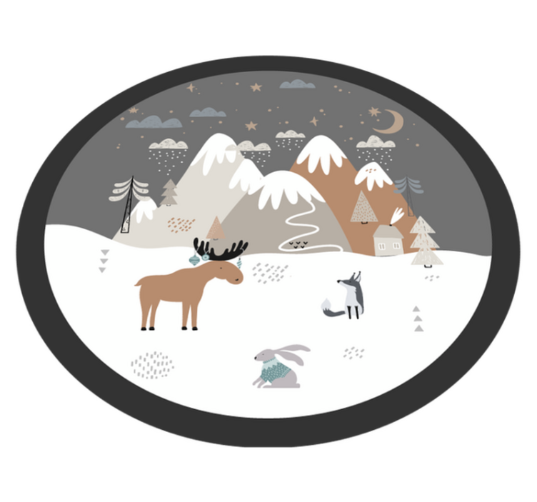 乙烯基地毯托儿所奇幻自然场景 - TenStickers