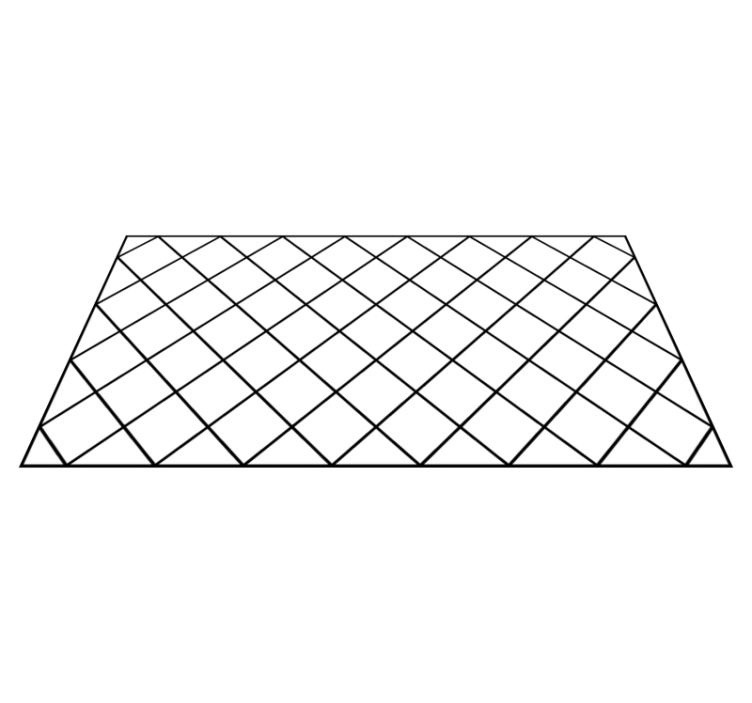 黑白方块北欧乙烯基地毯 - TenStickers
