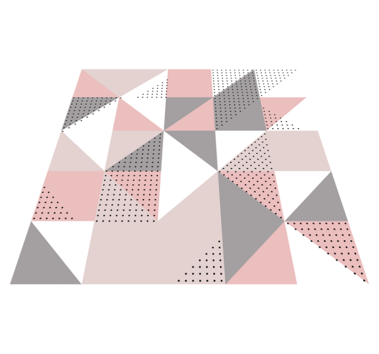 乙烯基地毯几何三角彩色分段 - TenStickers