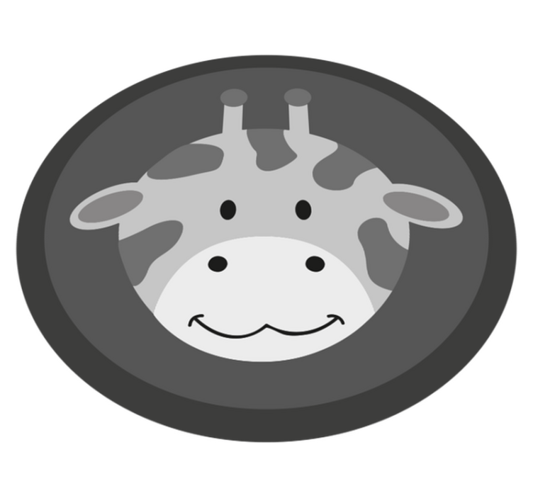 乙烯基地毯托儿所灰色小长颈鹿 - TenStickers